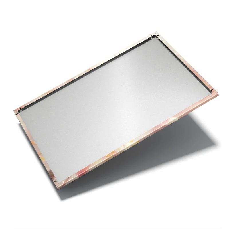 Metall Magnettafel - Rosa Frühlingsblüten