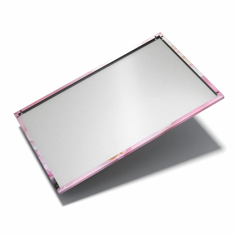 Metall Magnettafel - Rosa Blüten am Zweig