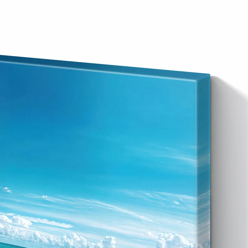 Metall Magnettafel - Liegestühle am Strand