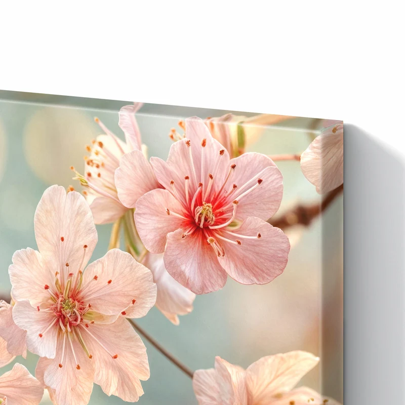 Metall Magnettafel - Kirschzweig in Blüte