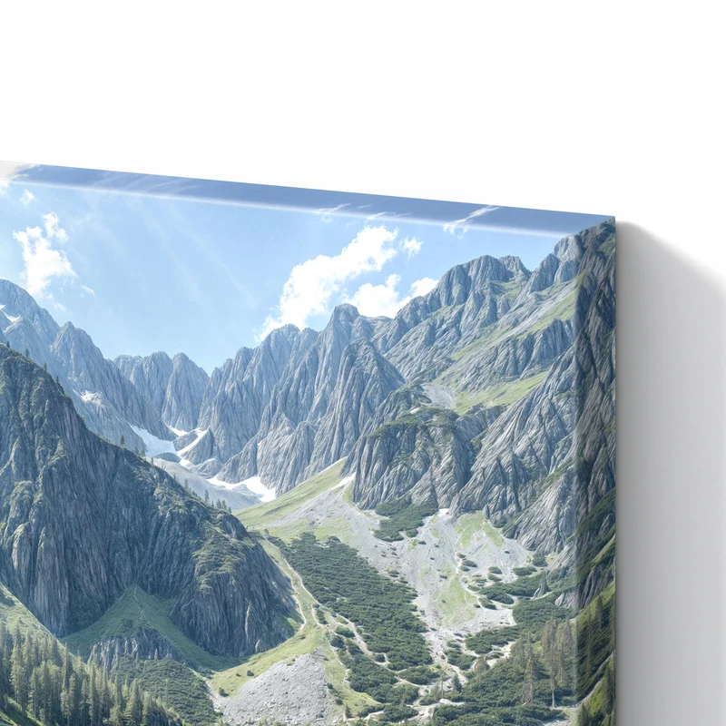 Metall Magnettafel - Grüner Bergsee