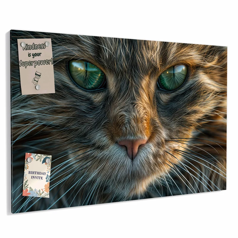 Metall Magnettafel - Getigerte Katze