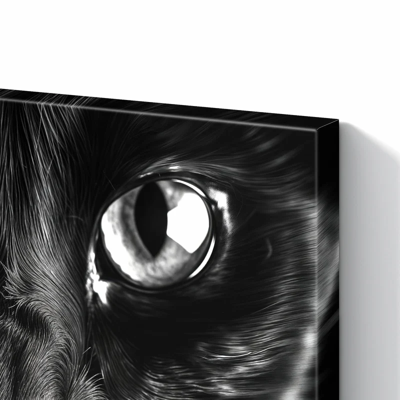 Metall Magnettafel - Katzengesicht