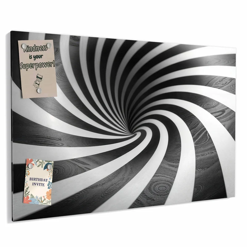 Metall Magnettafel - Hypnotischer Strudel