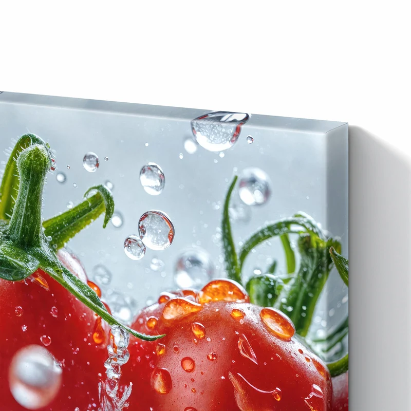 Metall Magnettafel - Tomaten im Wasser