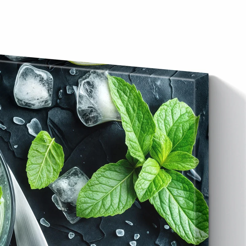 Metall Magnettafel - Frische Limetten