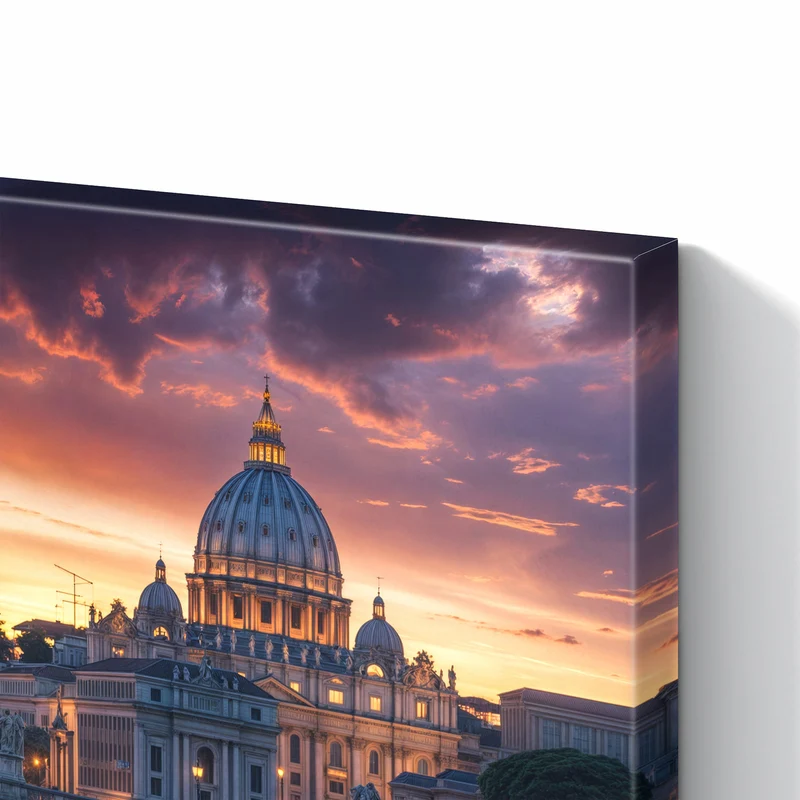 Metall Magnettafel - Rom im Abendlicht