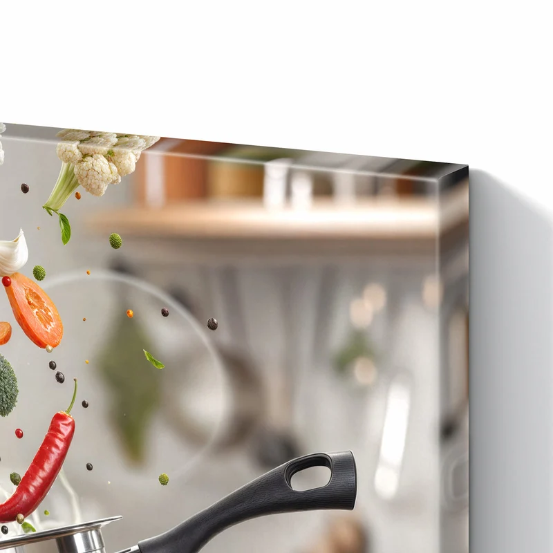 Metall Magnettafel - Kochen mit Gemüse