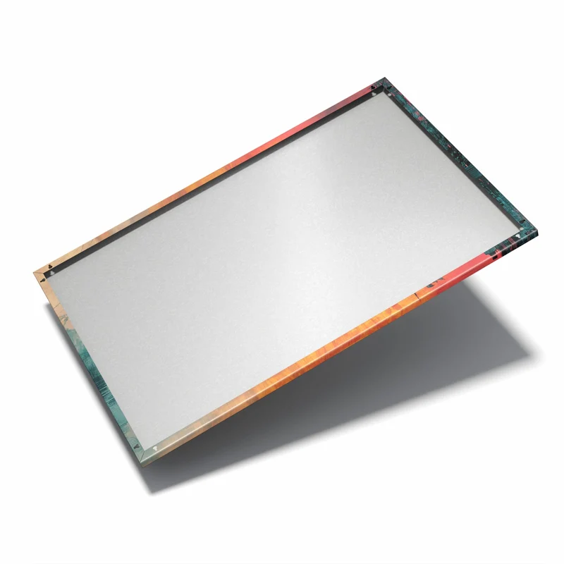 Metall Magnettafel - Sonne zwischen Felsen