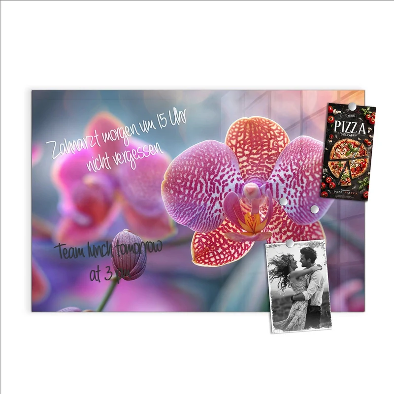 Magnettafel - Exotische Orchidee