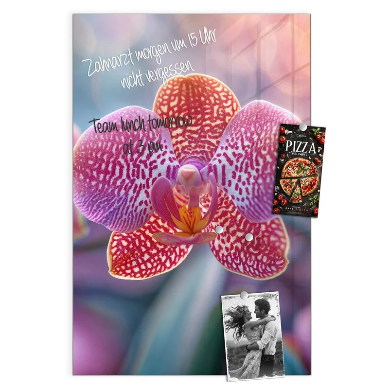 Magnettafel - Exotische Orchidee