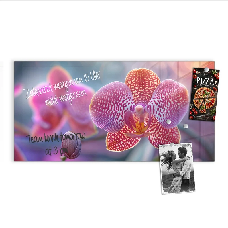 Magnettafel - Exotische Orchidee