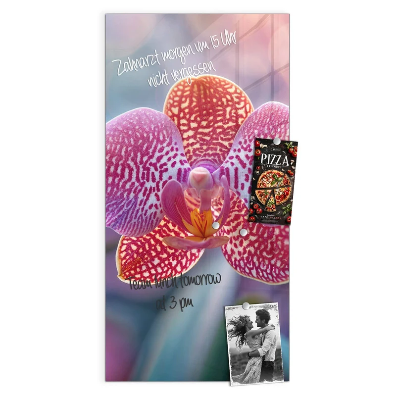 Magnettafel - Exotische Orchidee