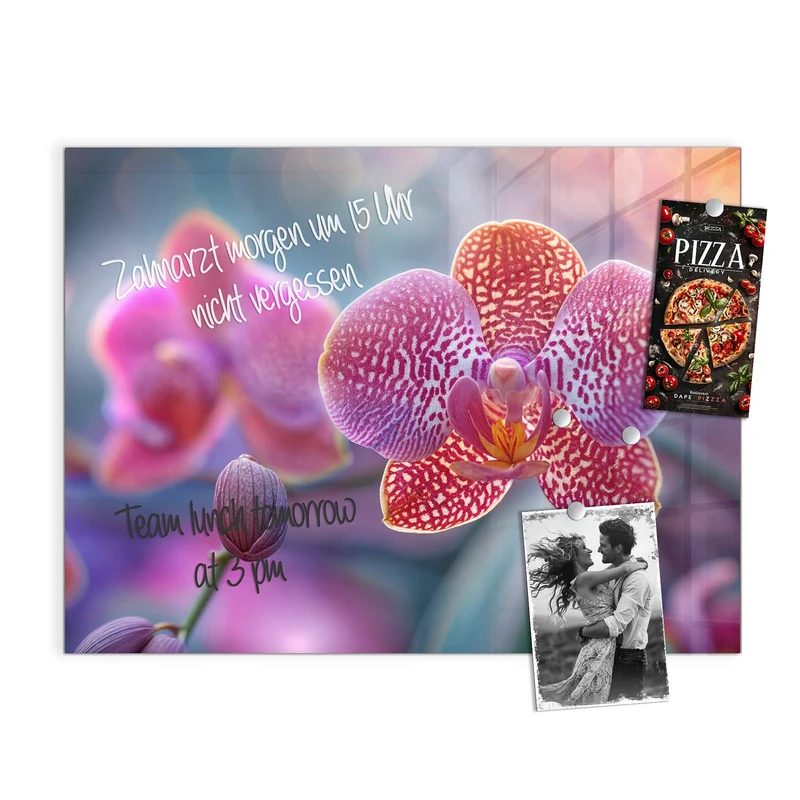 Magnettafel - Exotische Orchidee