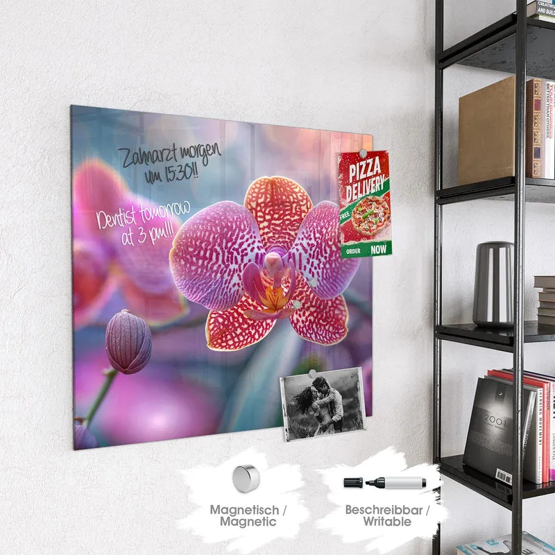 Magnettafel - Exotische Orchidee