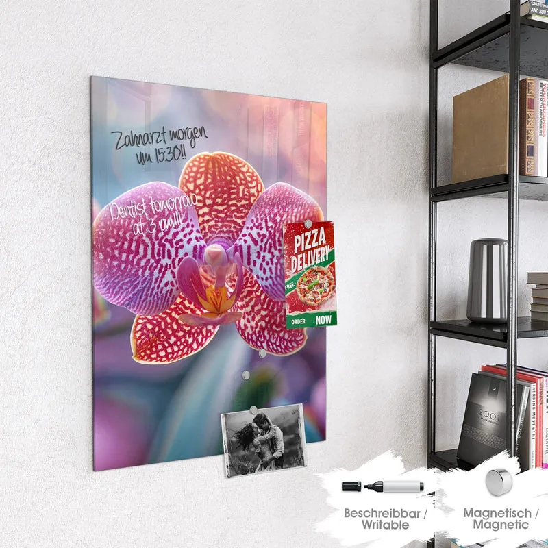 Magnettafel - Exotische Orchidee