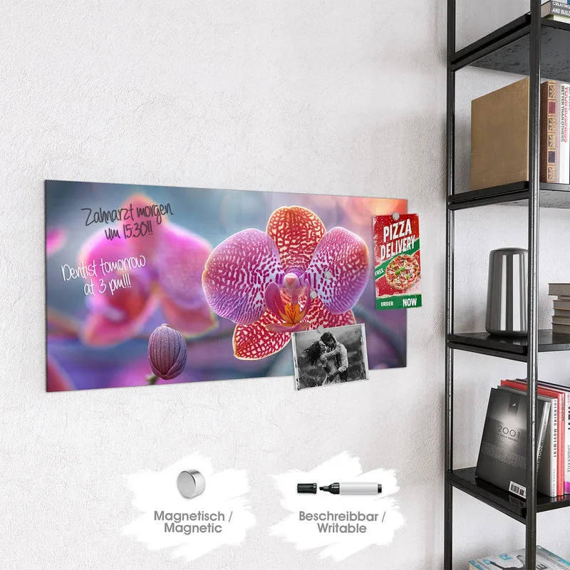 Magnettafel - Exotische Orchidee