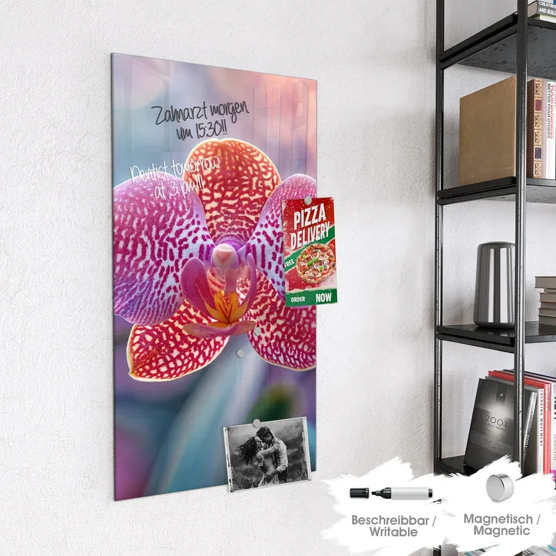 Magnettafel - Exotische Orchidee