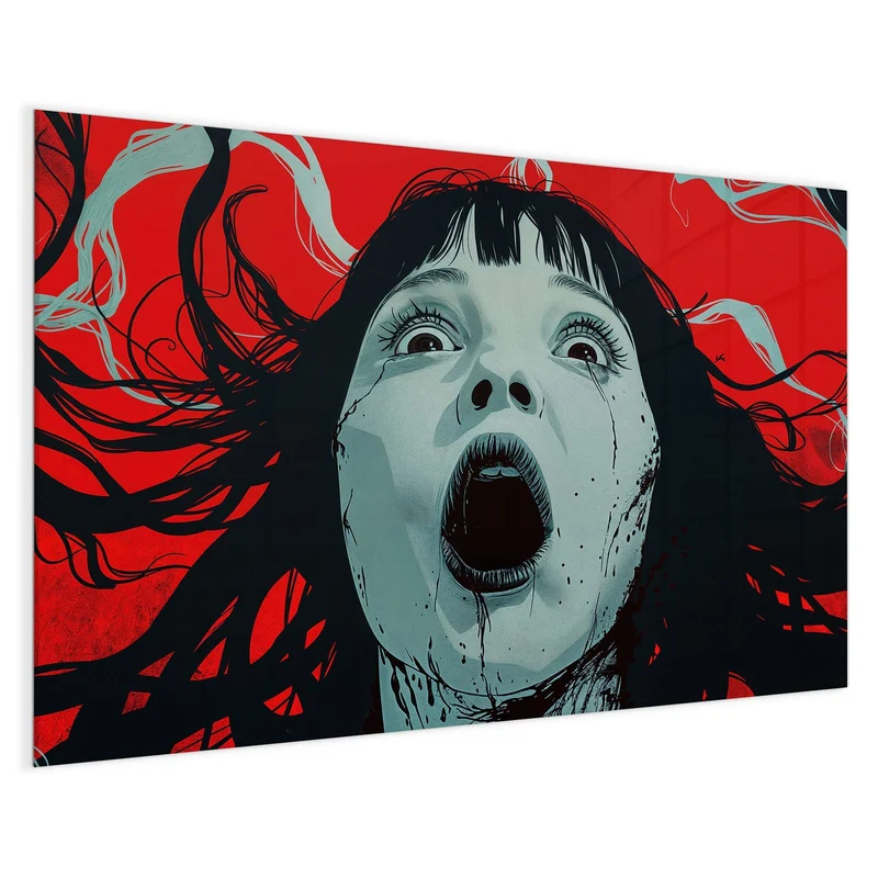 Magnettafel - Schrei in Rot