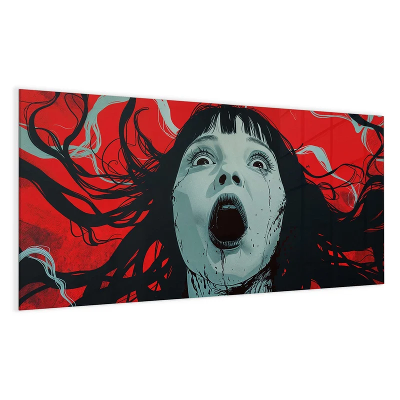 Magnettafel - Schrei in Rot
