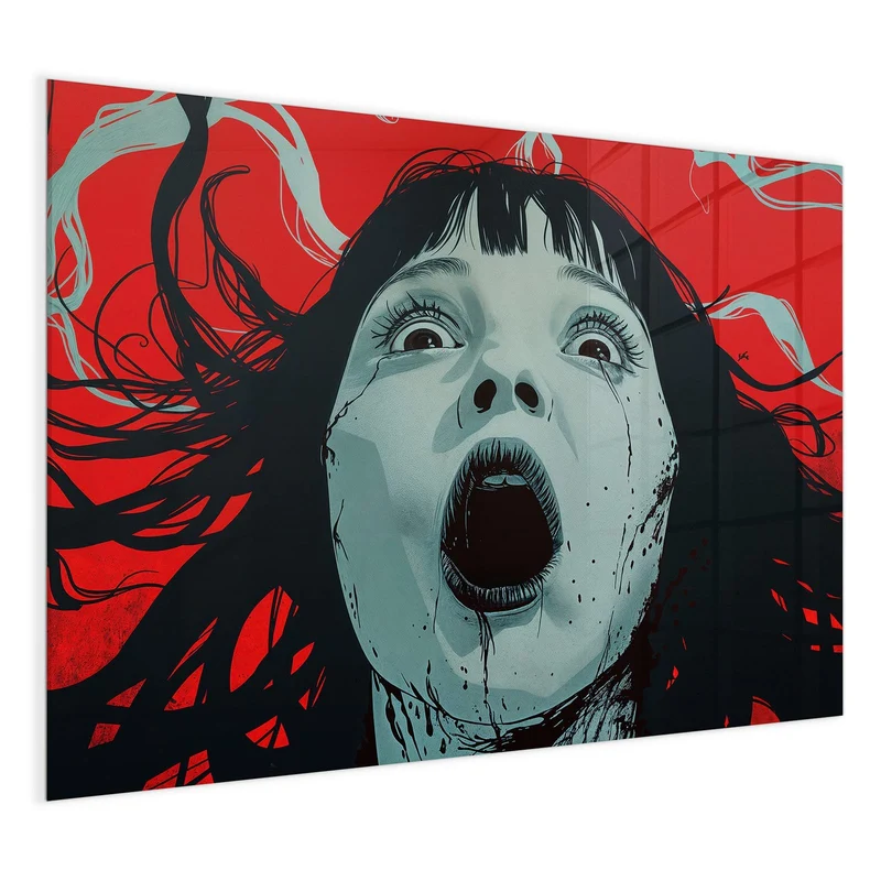 Magnettafel - Schrei in Rot