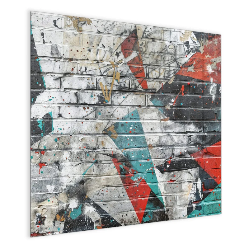 Magnettafel - Zickzack-Graffiti