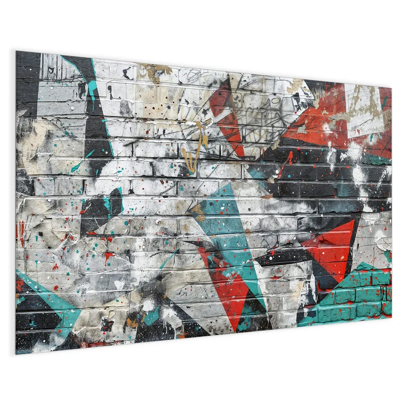 Magnettafel - Zickzack-Graffiti