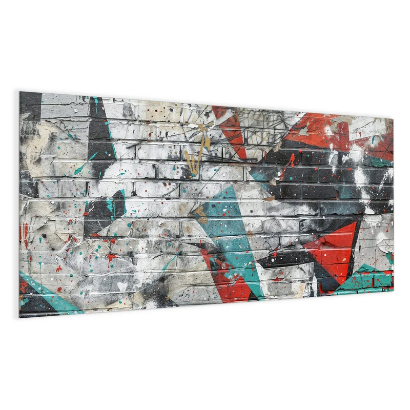 Magnettafel - Zickzack-Graffiti