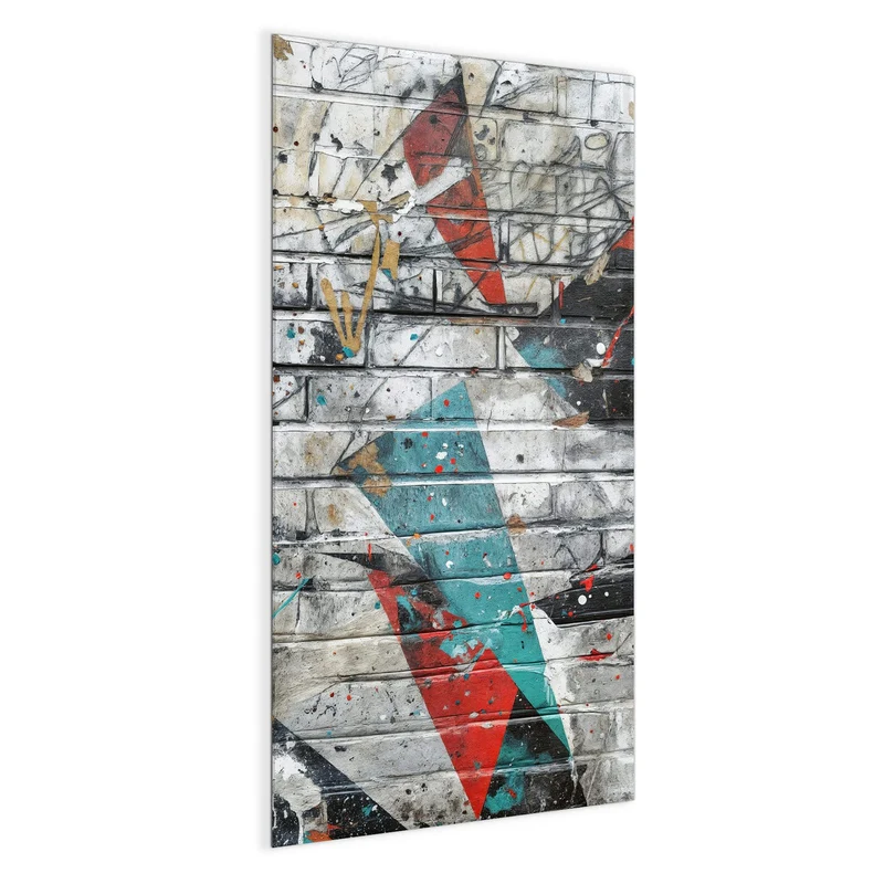 Magnettafel - Zickzack-Graffiti