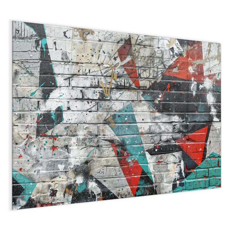 Magnettafel - Zickzack-Graffiti