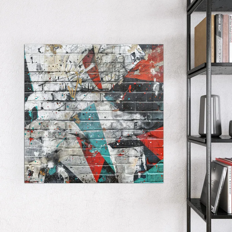 Magnettafel - Zickzack-Graffiti