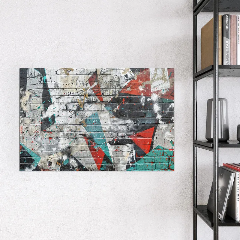 Magnettafel - Zickzack-Graffiti