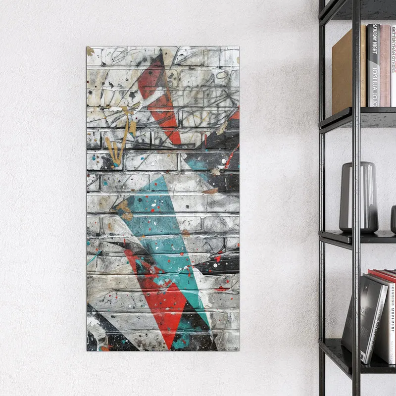 Magnettafel - Zickzack-Graffiti
