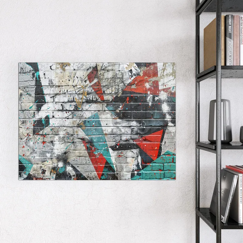 Magnettafel - Zickzack-Graffiti