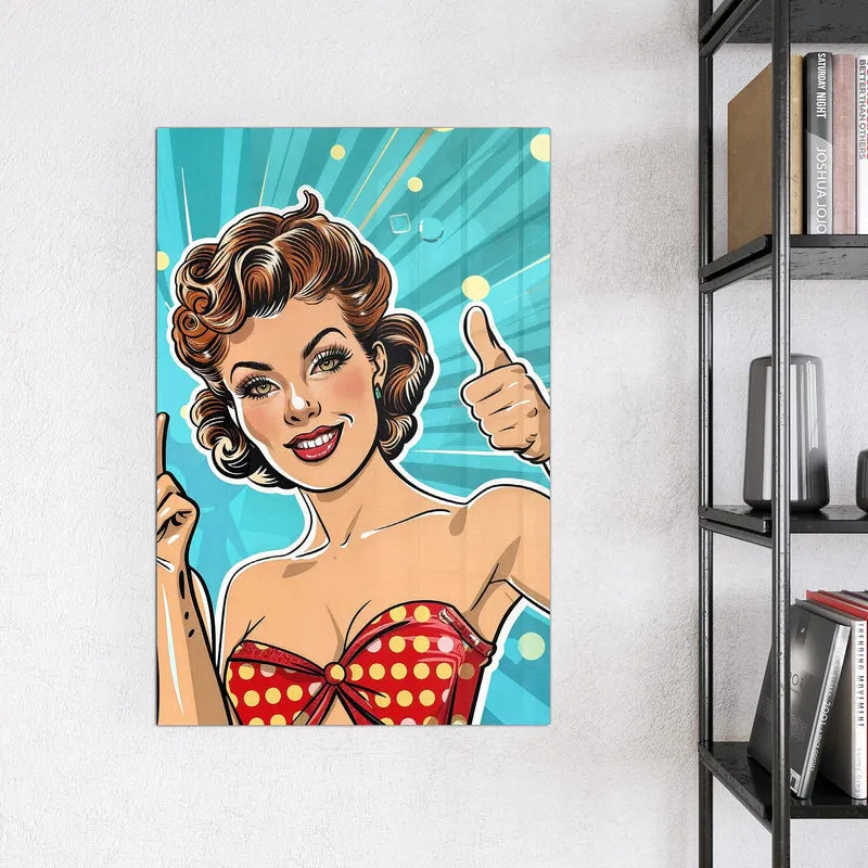 Magnettafel - Retro Freundinnen