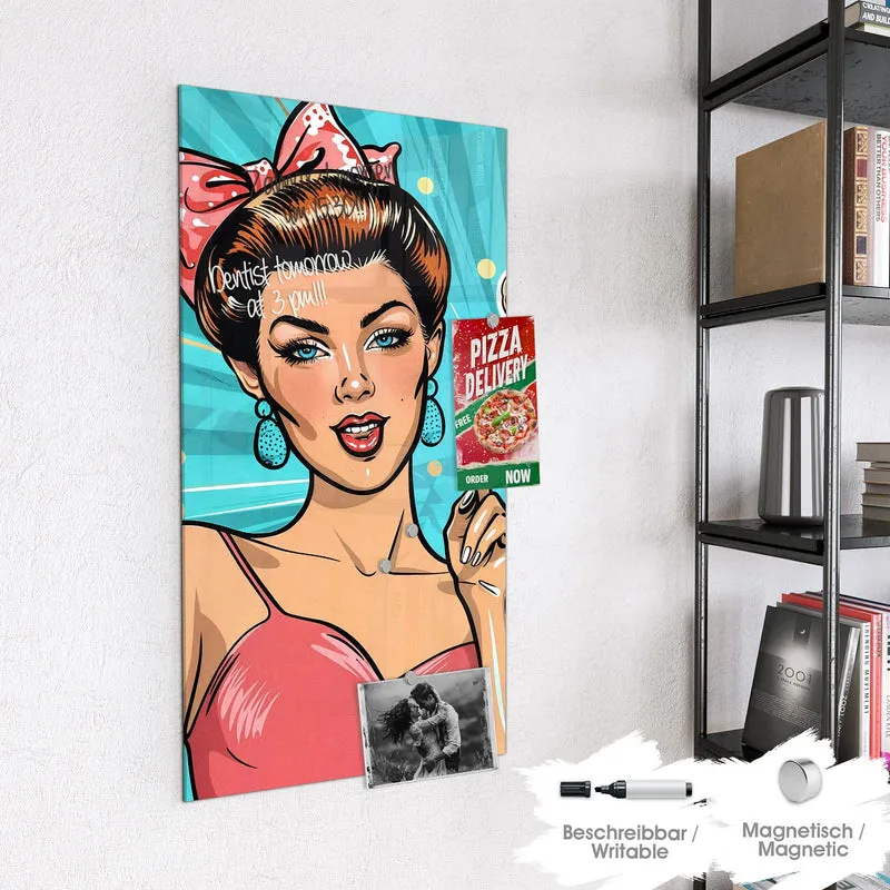 Magnettafel - Retro Freundinnen