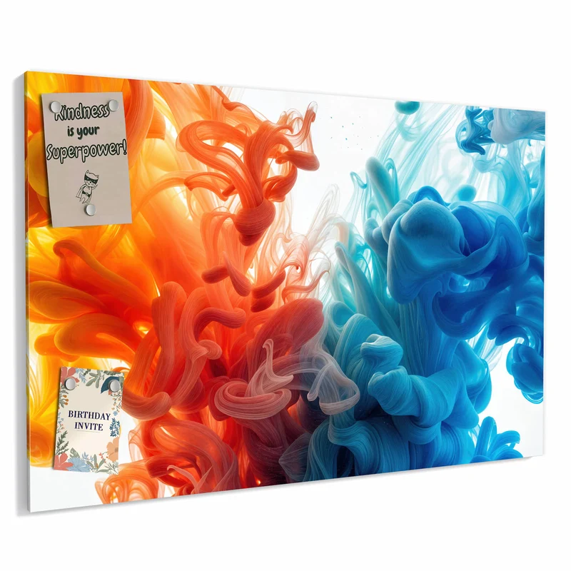 Metall Magnettafel - Tinte im Wasser