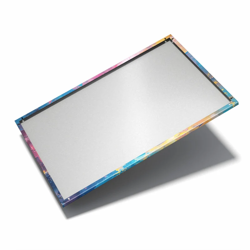 Metall Magnettafel - Hafenstadt bei Nacht