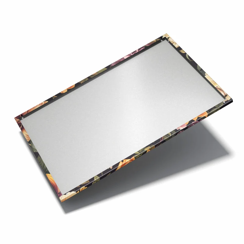 Metall Magnettafel - Barocke Blüten