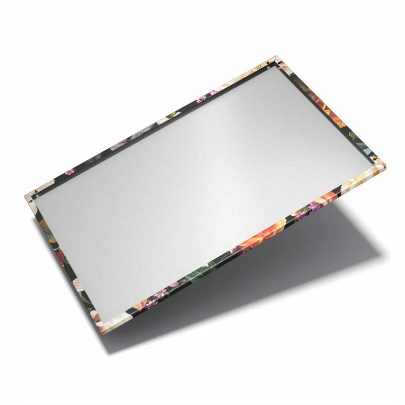 Metall Magnettafel - Lilien und Rosen