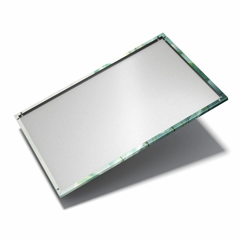 Metall Magnettafel - Lotusblätter in Grün