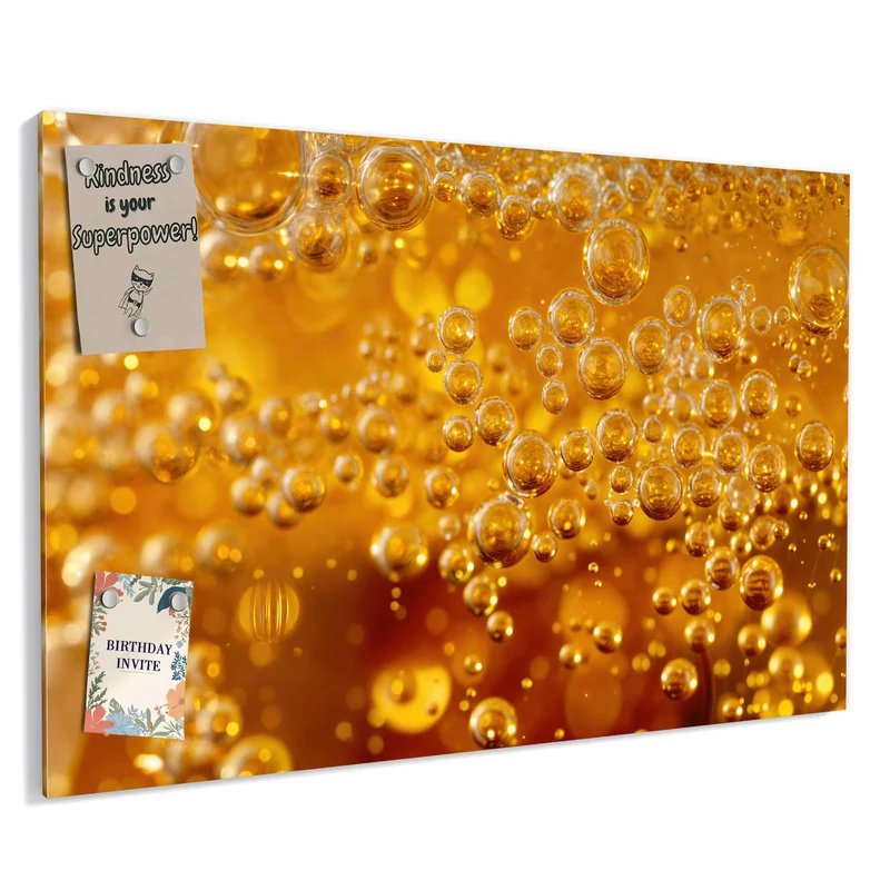 Metall Magnettafel - Sprudelnde Blasen
