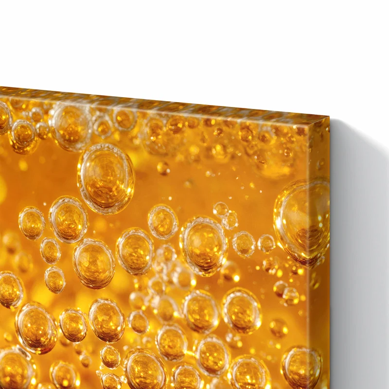 Metall Magnettafel - Sprudelnde Blasen