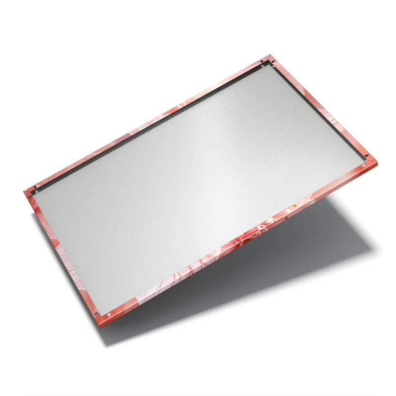 Metall Magnettafel - Korallenrote Blüten