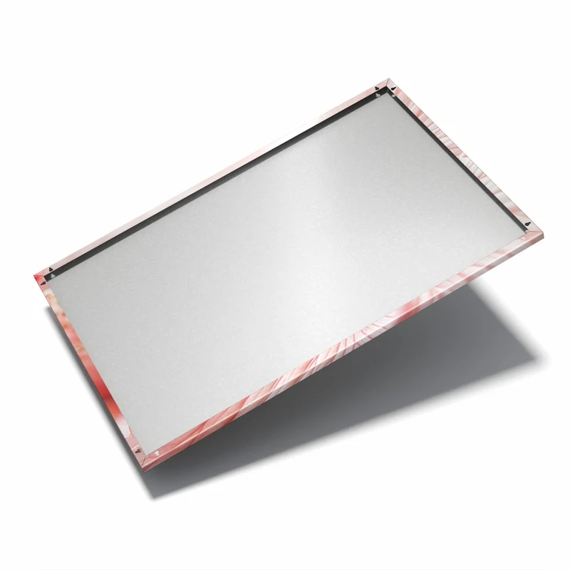 Metall Magnettafel - Rosa Hibiskusblüte