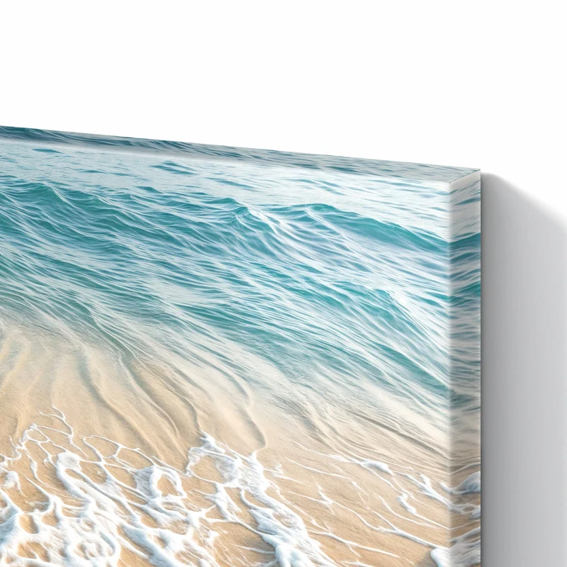 Metall Magnettafel - Wellen am Strand