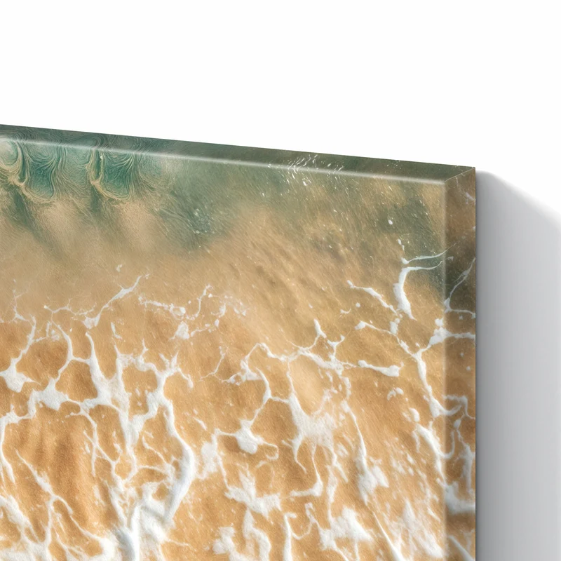 Metall Magnettafel - Meeresschaum auf Sand