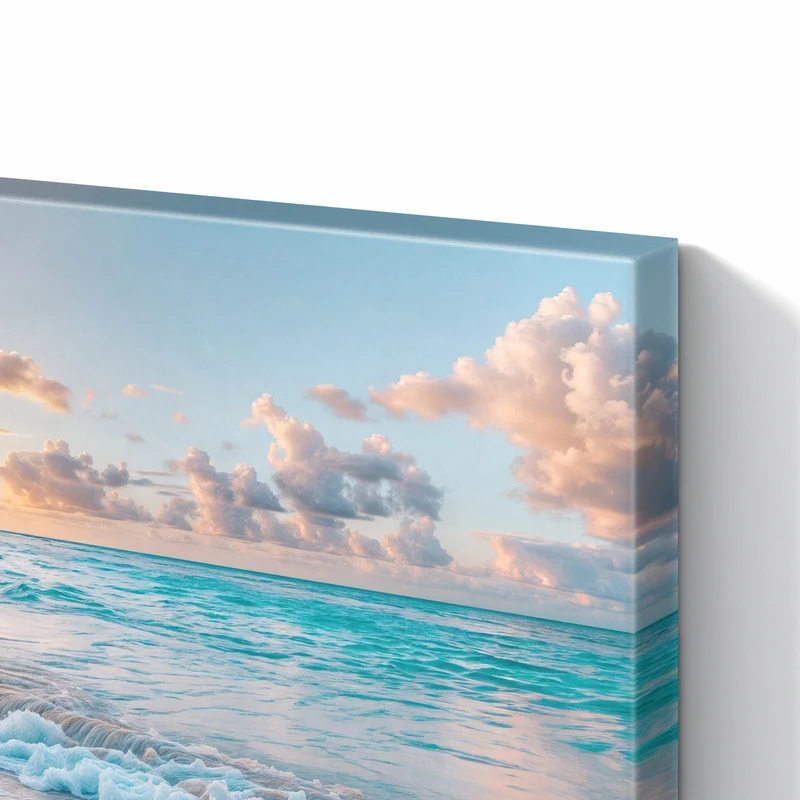 Metall Magnettafel - Sonnenaufgang am Strand