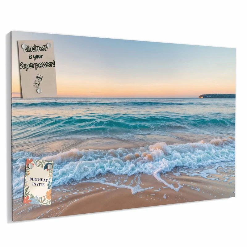 Metall Magnettafel - Strandhorizont