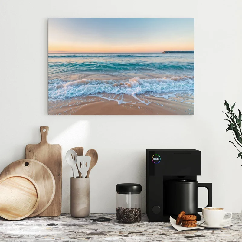 Metall Magnettafel - Strandhorizont
